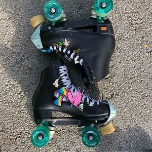 Psychedelic Mushroom Rainbow roller skate accessory roller skate charms